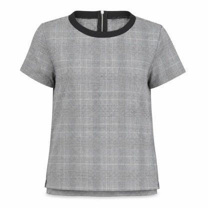 Womens UK Size S Zara Grey Basic T-Shirt