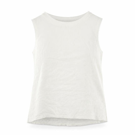 Womens UK Size 14 New Look Ivory Basic Tank