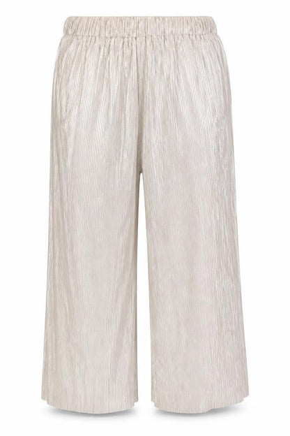 4th & Reckless Womens Gold Polyester Trousers Size 14 L29 in Regular - Ribbed