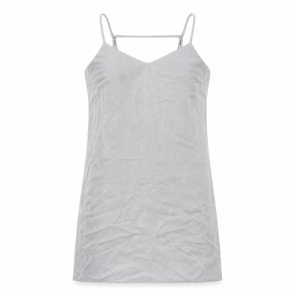 Divided by H&M Womens Grey Polyester Slip Dress Size 12 V-Neck Pullover