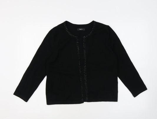 Womens UK Size 12 M&Co Black Cardigan Jumper