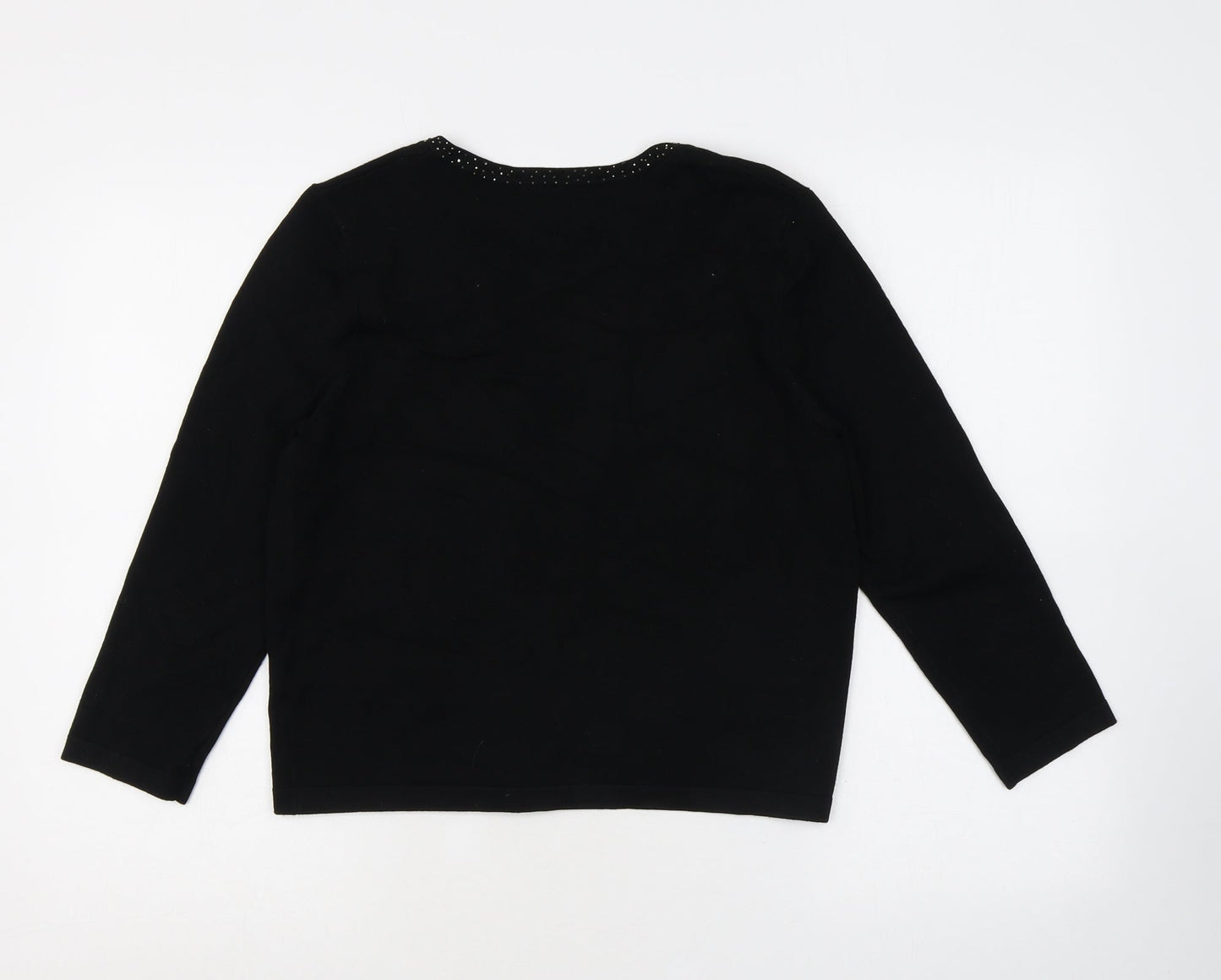 Womens UK Size 12 M&Co Black Cardigan Jumper