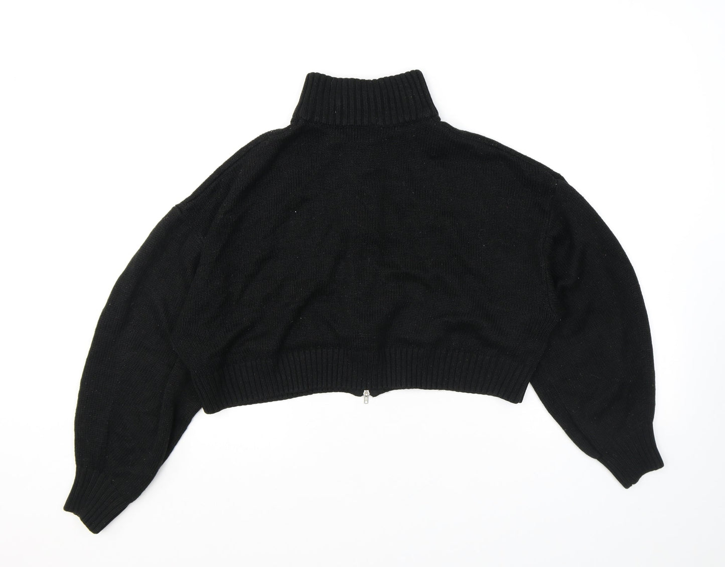 Womens UK Size L Divided by H&M Black Full Zip Jumper