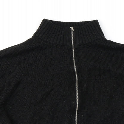 Womens UK Size L Divided by H&M Black Full Zip Jumper