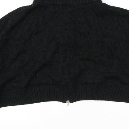 Womens UK Size L Divided by H&M Black Full Zip Jumper