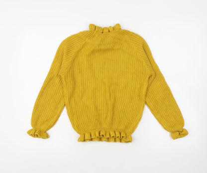 Womens UK Size S Cameo Rose Yellow Pullover Jumper