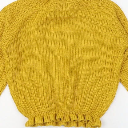 Womens UK Size S Cameo Rose Yellow Pullover Jumper