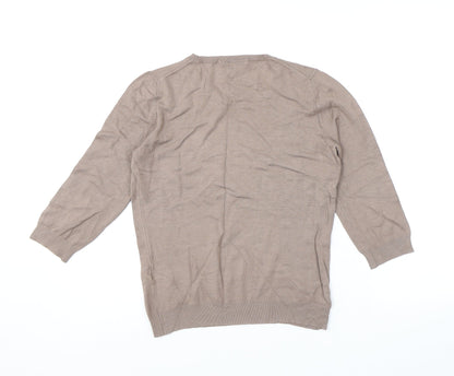 Womens UK Size 10 Marks and Spencer Brown Pullover Jumper