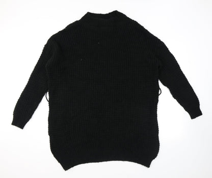 Womens UK Size 12 PRETTYLITTLETHING Black Pullover Jumper