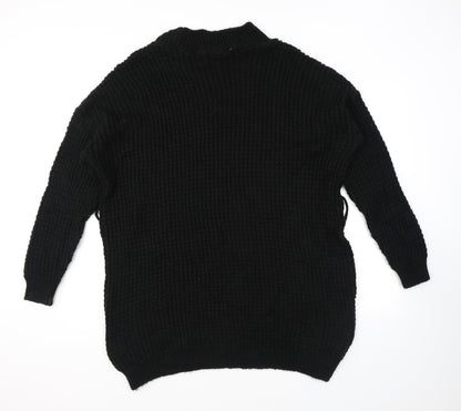 Womens UK Size 12 PRETTYLITTLETHING Black Pullover Jumper
