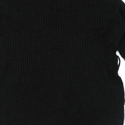 Womens UK Size 12 PRETTYLITTLETHING Black Pullover Jumper