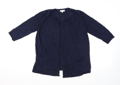 Womens UK Size M Monsoon Blue Cardigan Jumper