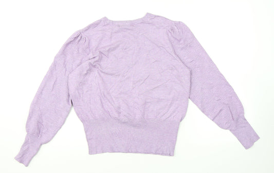 Womens UK Size L Marks and Spencer Purple Pullover Jumper