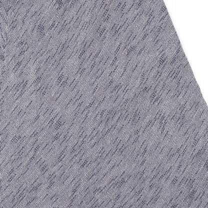 Classic Womens Blue Geometric Polyester Swing Skirt Size 14