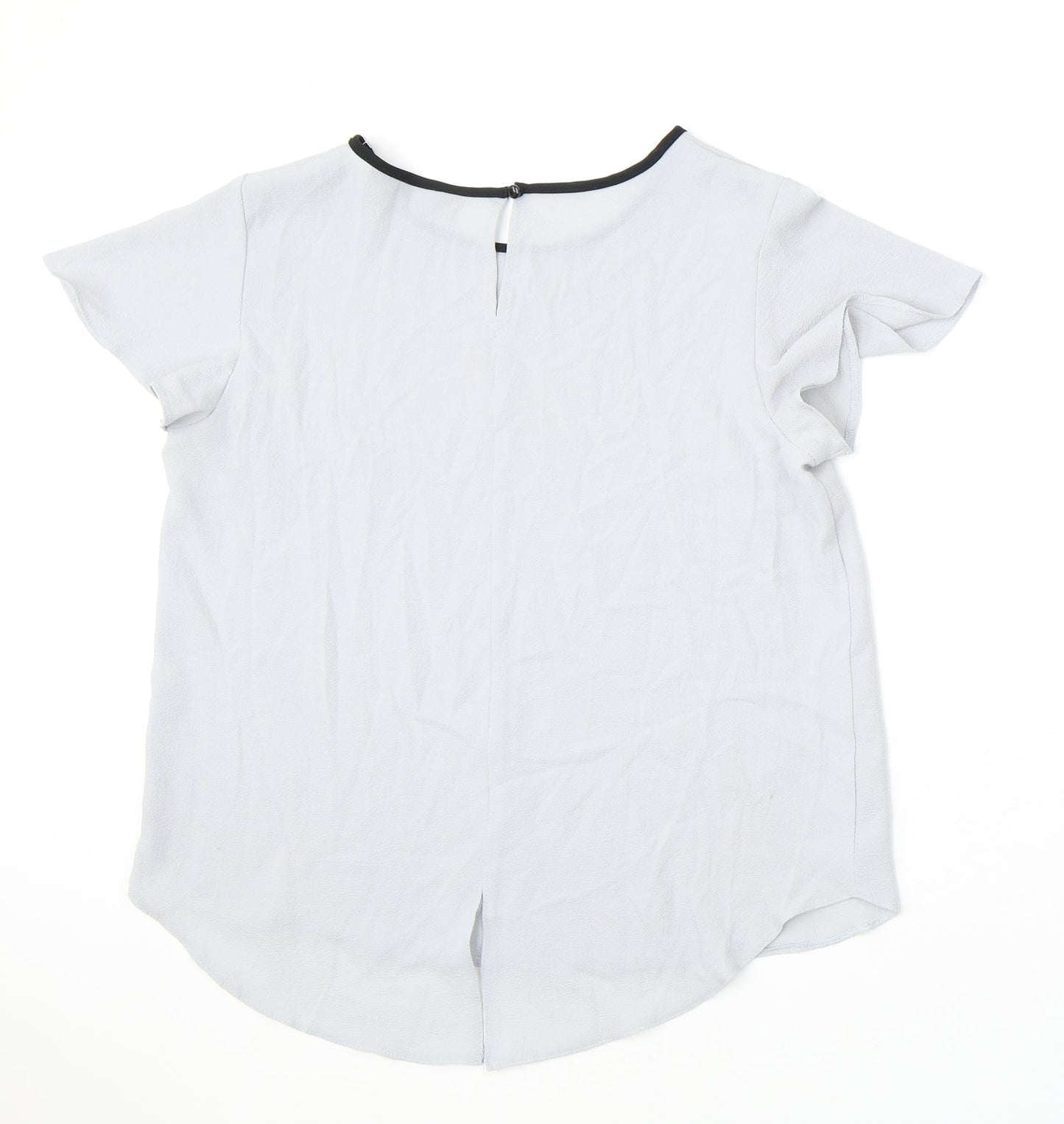 Womens UK Size 14 Dorothy Perkins Grey Basic Blouse