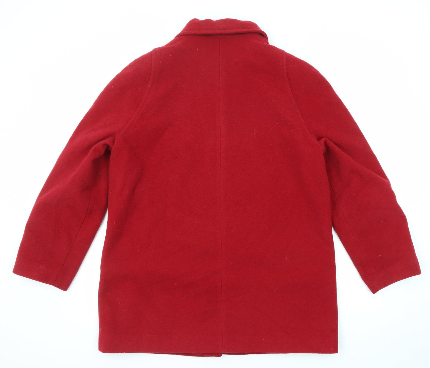 Womens UK Size 16 David Barry Red Overcoat