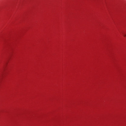 Womens UK Size 16 David Barry Red Overcoat