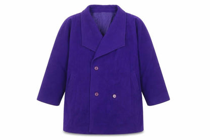 Cojana Womens Purple Overcoat Coat Size 12 Button
