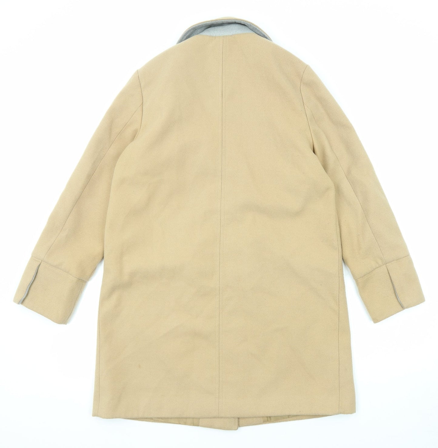 Womens UK Size 10 Topshop Beige Overcoat