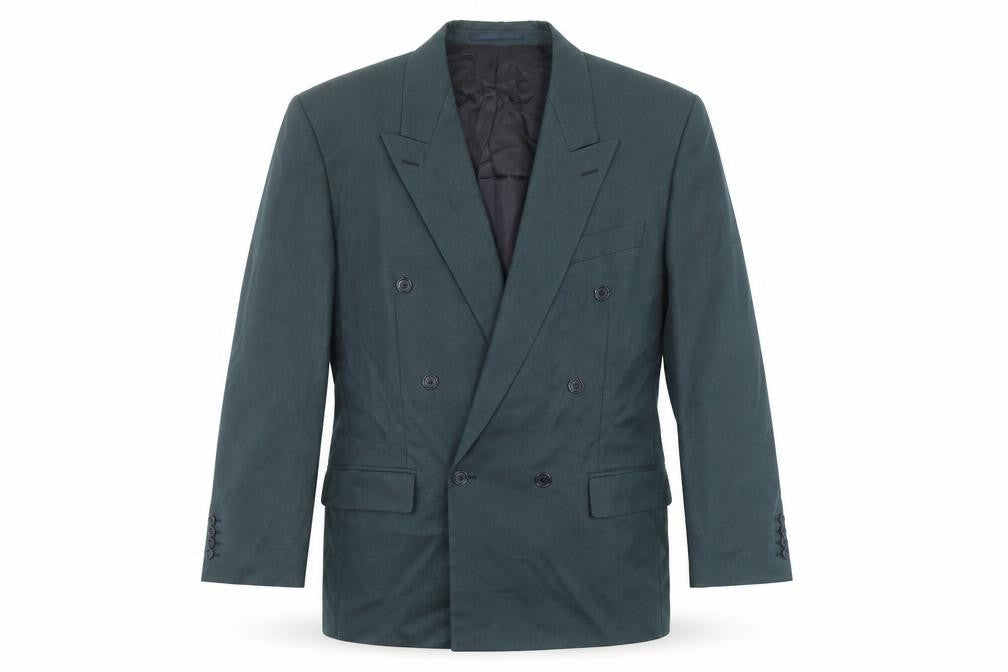 Mens UK Size 42 Pin Stripe Regular Grey Suit Jacket
