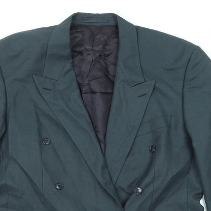 Mens UK Size 42 Pin Stripe Regular Grey Suit Jacket