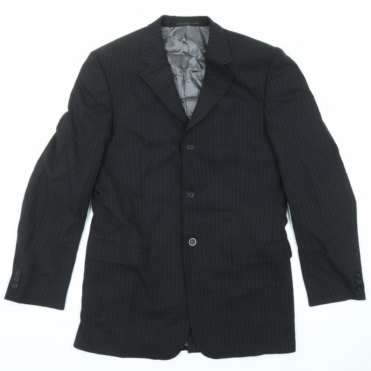 Mens UK Size 40 Tom English Regular Black Suit Jacket