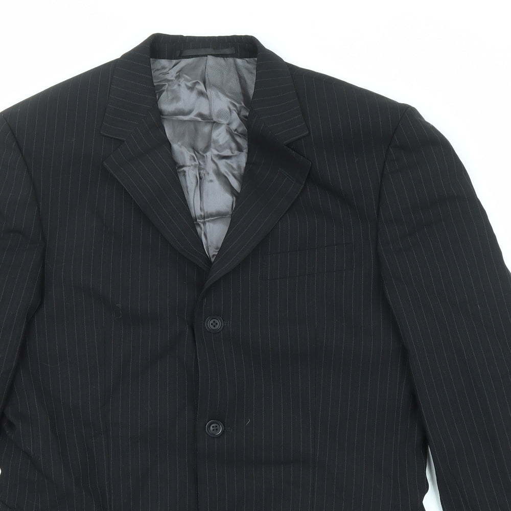 Mens UK Size 40 Tom English Regular Black Suit Jacket