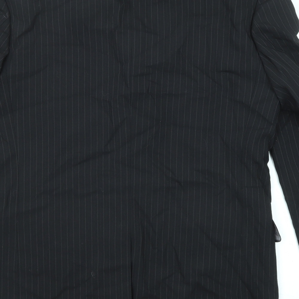 Mens UK Size 40 Tom English Regular Black Suit Jacket
