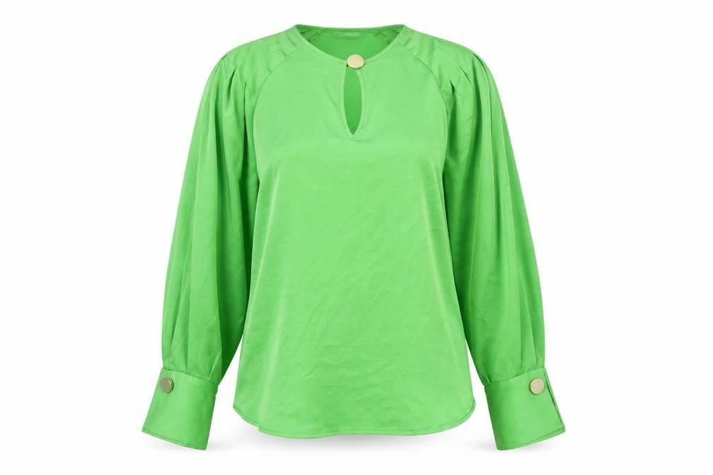 Womens UK Size 8 Marks and Spencer Green Basic Blouse