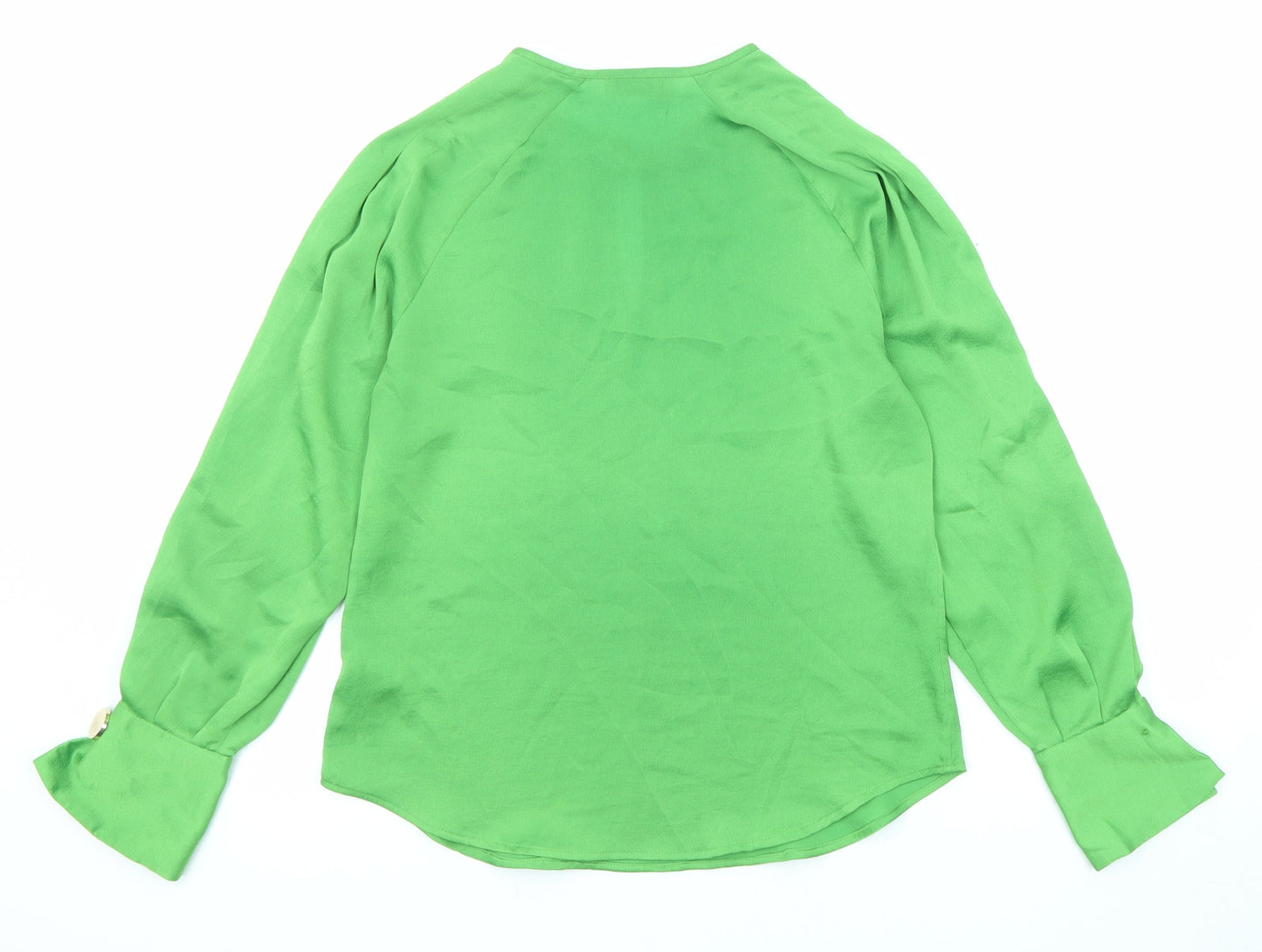 Womens UK Size 8 Marks and Spencer Green Basic Blouse
