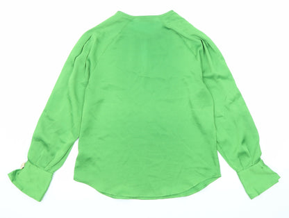 Womens UK Size 8 Marks and Spencer Green Basic Blouse