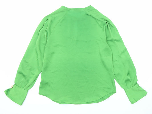 Womens UK Size 8 Marks and Spencer Green Basic Blouse