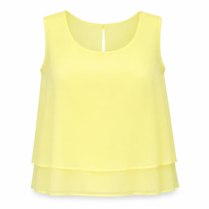 Womens UK Size 12 Wallis Yellow Basic Tank