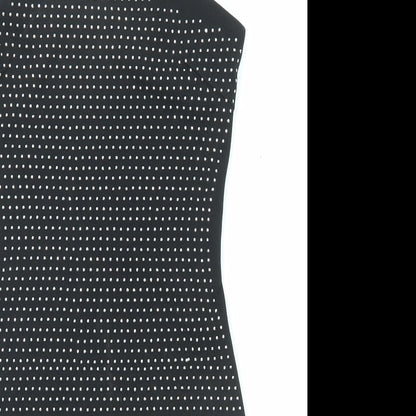 PARISIAN SIGNATURE Womens Black Polyester Bodycon Size 6 Square Neck Pullover
