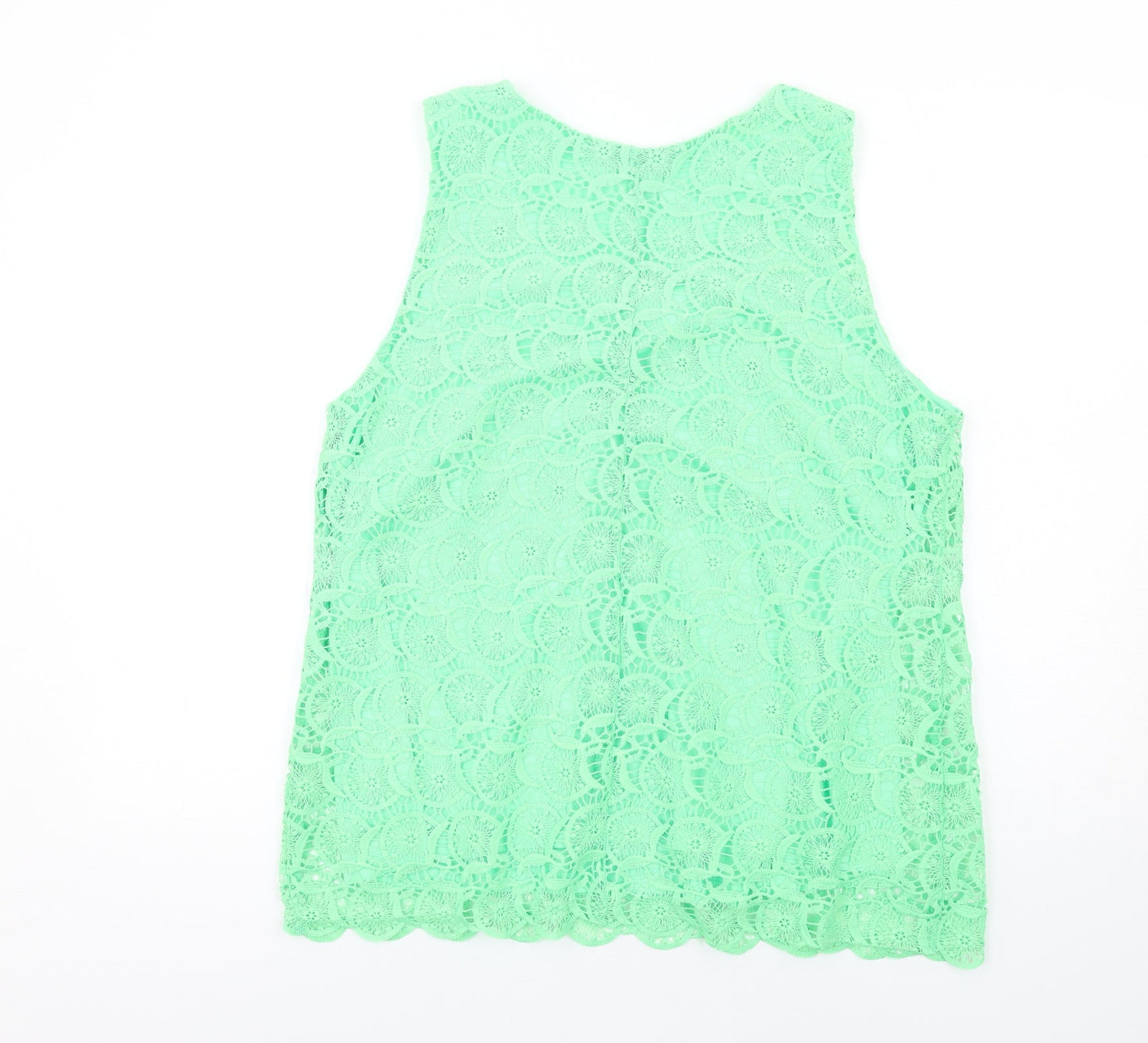 Womens UK Size 14 Suzanne Grae Green Basic Tank