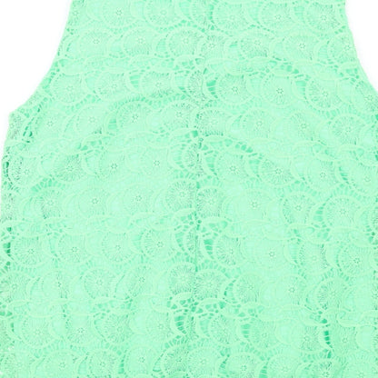 Womens UK Size 14 Suzanne Grae Green Basic Tank
