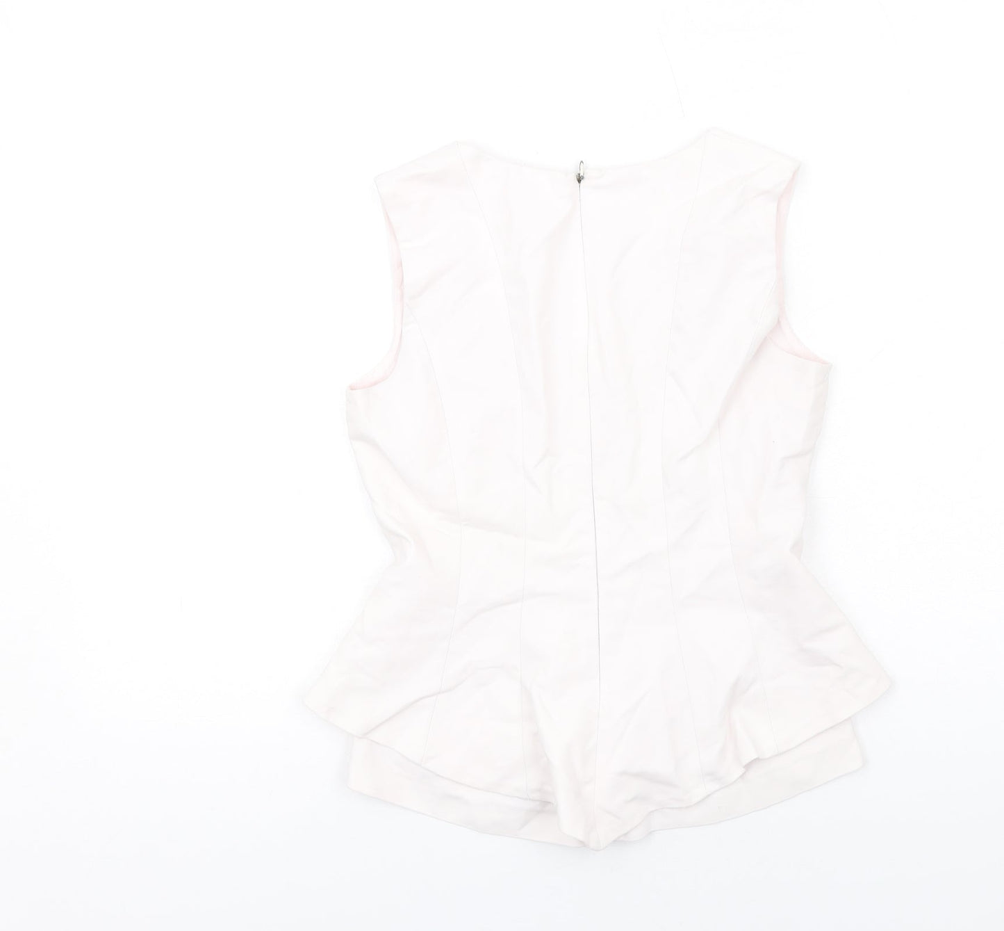 Womens UK Size S Zara Pink Basic Blouse