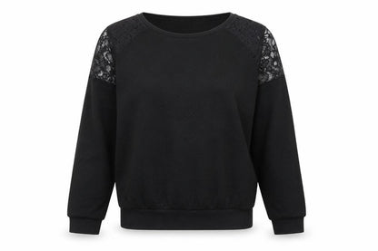 Womens UK Size M French Connection Black Pullover Sweatshirt