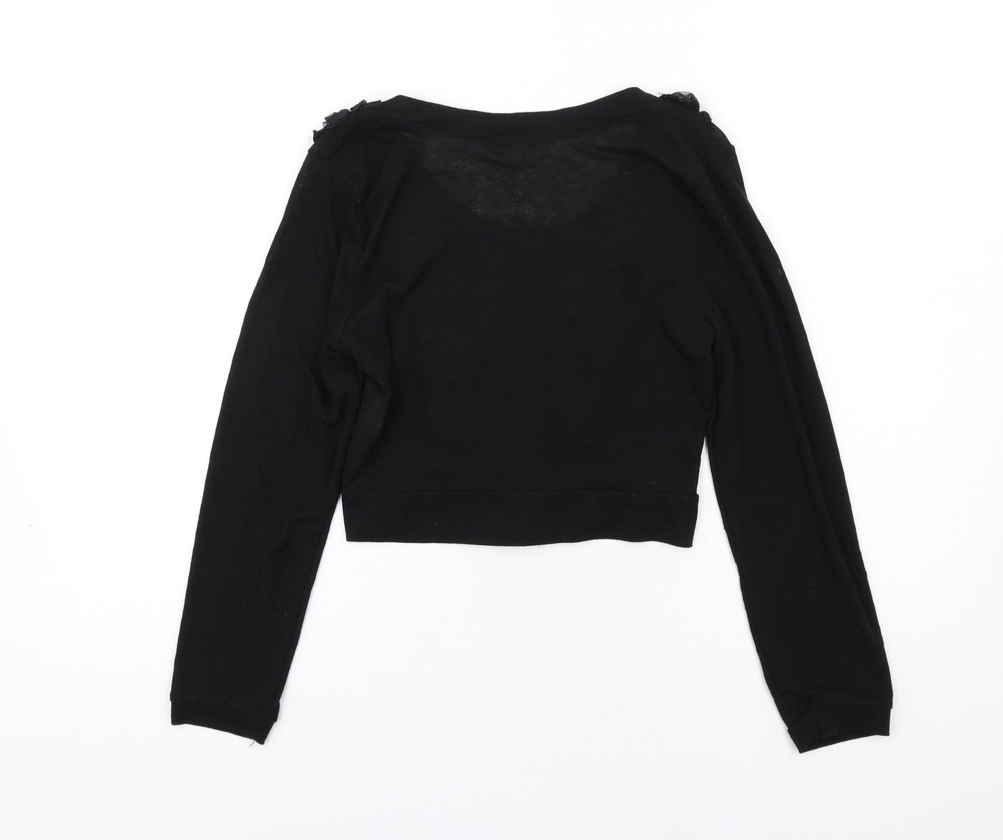 Womens UK Size S Internacionale Black Cardigan Jumper