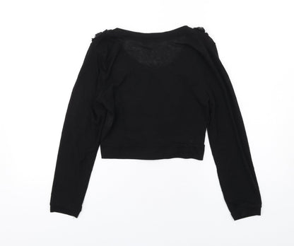 Womens UK Size S Internacionale Black Cardigan Jumper
