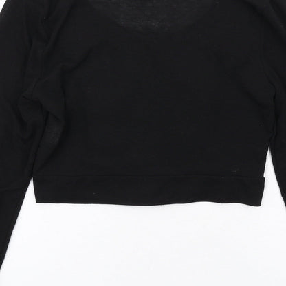 Womens UK Size S Internacionale Black Cardigan Jumper