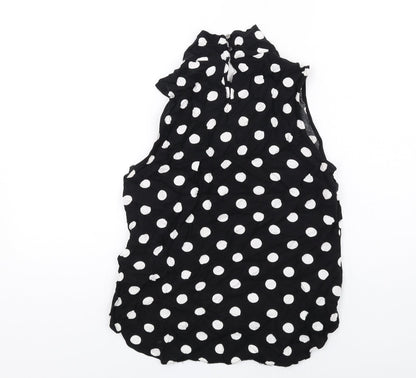Womens UK Size 12 Wallis Black Basic Blouse