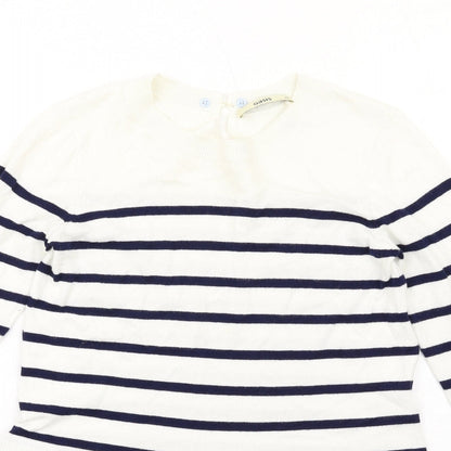 Womens UK Size XS Oasis White Pullover Jumper