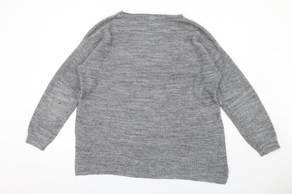 Womens UK Size M H&M Grey Pullover Jumper