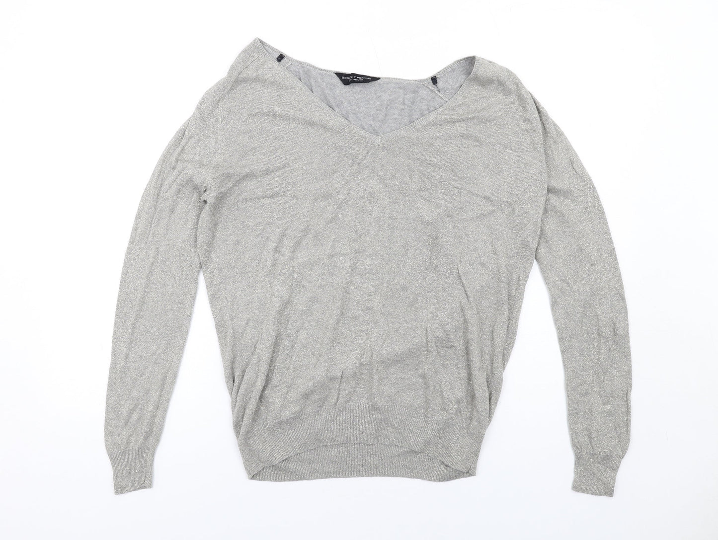 Womens UK Size 12 Dorothy Perkins Grey Pullover Jumper