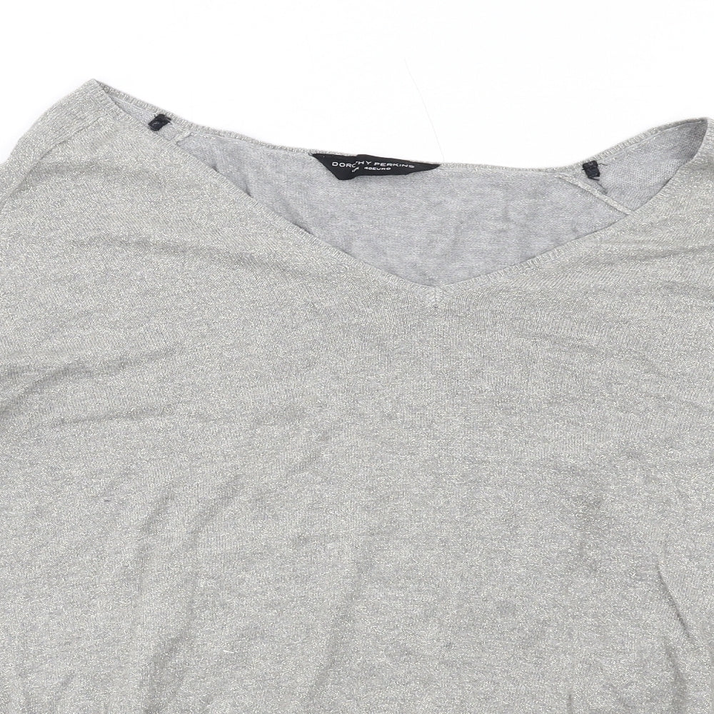 Womens UK Size 12 Dorothy Perkins Grey Pullover Jumper