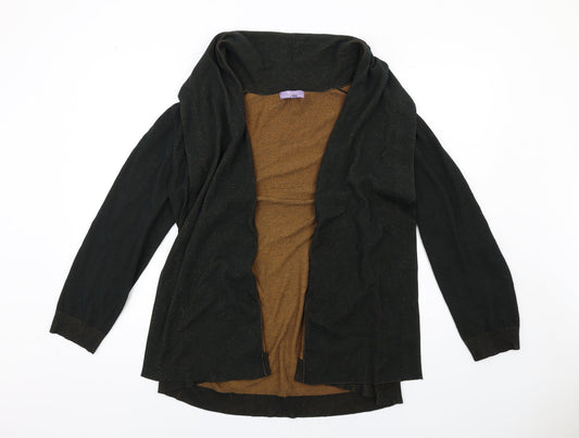 Womens UK Size 14 Michele Hope Black Cardigan Jumper