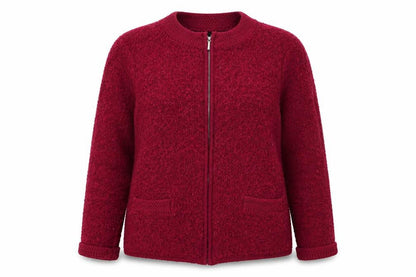 Womens UK Size M Bonmarché Pink Full Zip Jumper