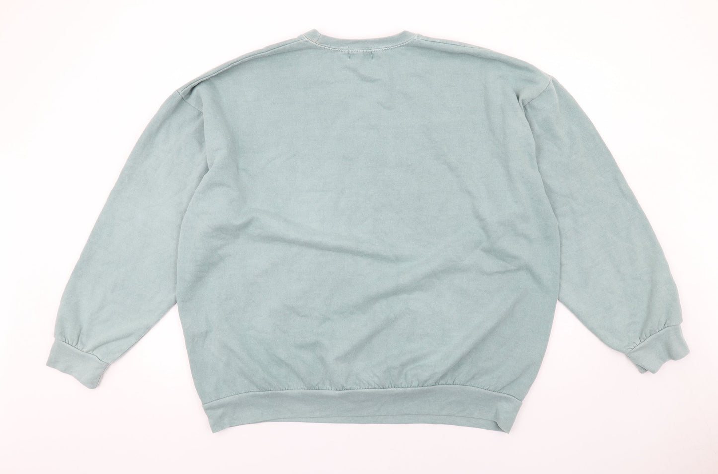 Topman Mens Green Polyester Pullover Sweatshirt Size L