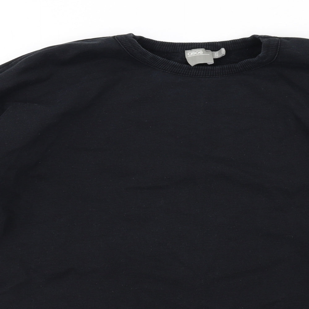 Womens UK Size 10 ASOS Black Pullover Sweatshirt